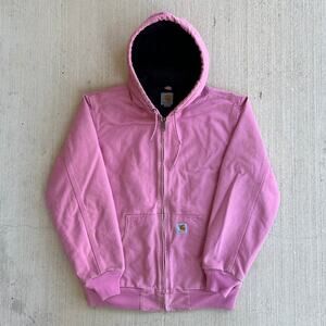 Carhartt WOMENS WJ130 PKR pink hooded work wear jacket